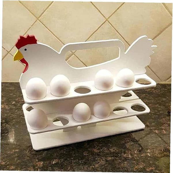 Trä äggställ bärbar ägg hållare kök ägg bricka förvaring ägg förvaringsskåp