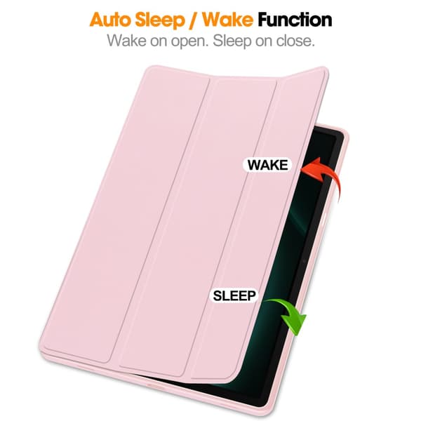 Samsung Galaxy Tab S9 FE Plus Tri-Fold-deksel med Pennholder Ro