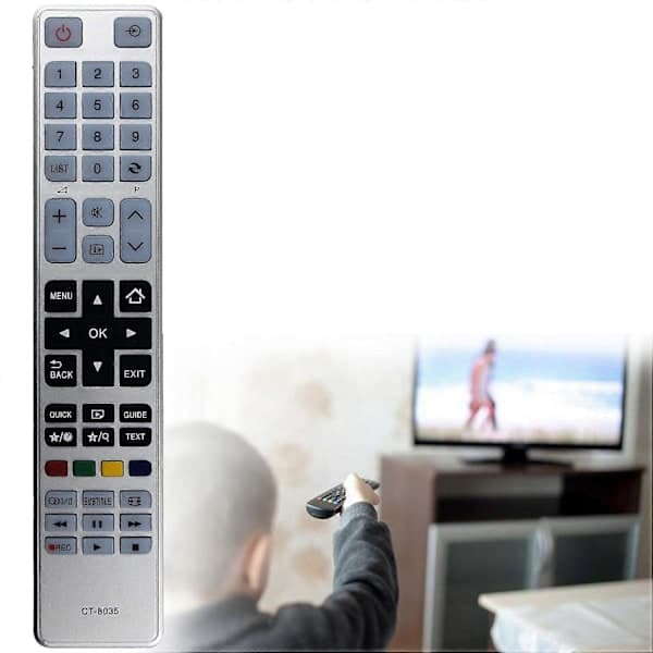 CT-8035 Replacement Remote Control for Toshiba TV, Universal IR Remote, Easy Setup and High Compatibility