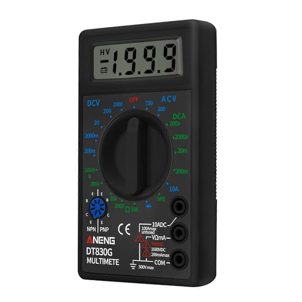 DT830G Multimeter Hög Precision Multifunktionell Snabb Testprob LCD-Display Handhållen Mini Digital Strömspänningstestare för Elektriker