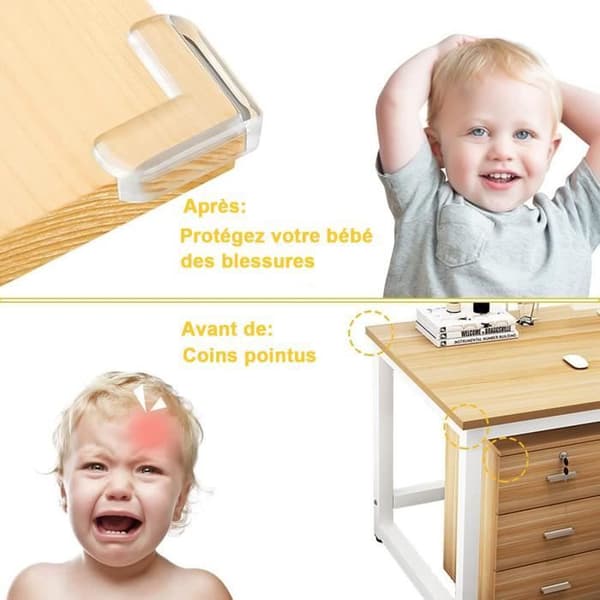 Table Corner Protectors for Babies, 20 pcs - 40*40*17 mm