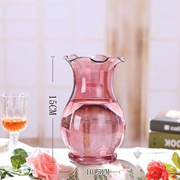 Vas Glas Liten Vas Modern Färgglad Matsalsbord Vas Blomster Växt Vas Keramik Vas Dekoration Ga