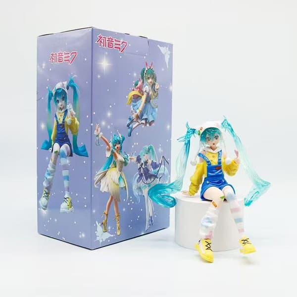14 cm Hatsune Miku Kawaii Badedragt PVC Figur - Vocaloid samlerobjekt Actionlegetøj Gave With box
