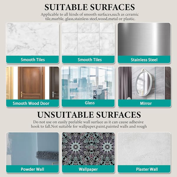 20 Pieces Invisible Plate Hangers for Wall, Self-Adhesive Plastic Wall Hooks for Hanging Plates