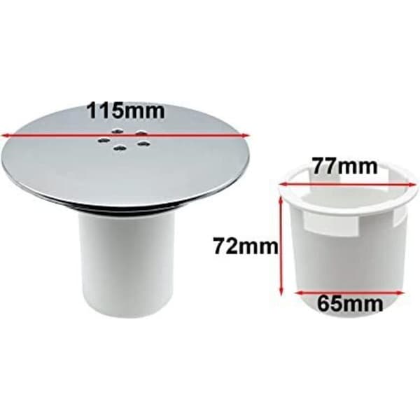 Duschavlopp, 90mm/115mm Ersättning för Duschsifonlock