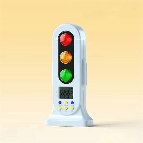 Smart Trafiklys Visuel Timer Audio Digital LCD-skærm til Børn Klasseværelse Køkken Spil Nedtælling Blue
