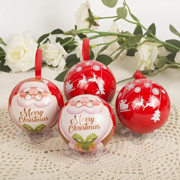 Fe-boll julgransprydnad hänge järnboll julklappsinslagning