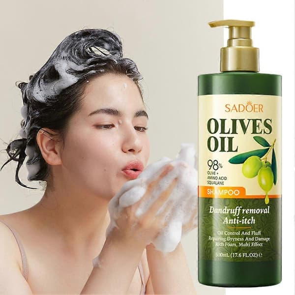 Olivhårshampo Anti-mjäll För Utjämnande Hårvård 500ml