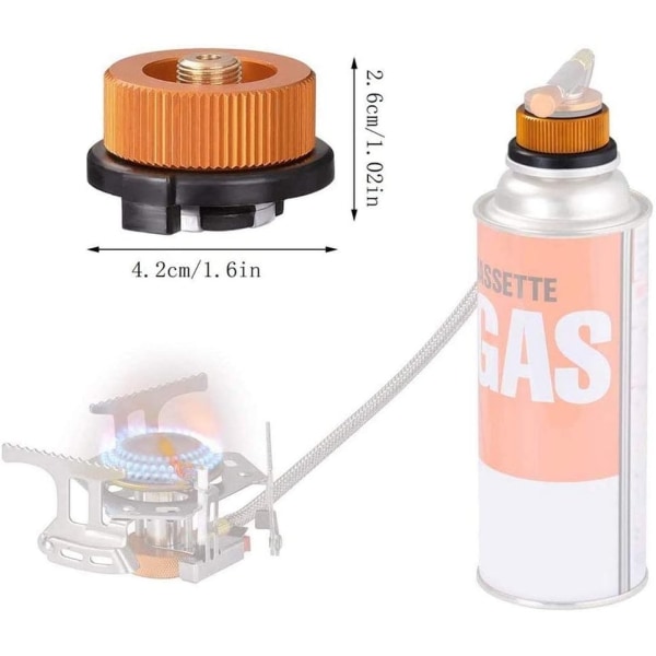 Adapter för butangasbehållare Campingspis Konverteringshuvud Butan Butangasbehållare Adapter