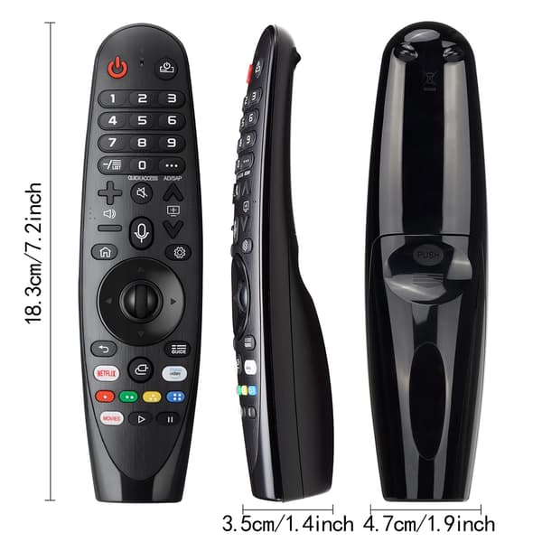 LG Magic Remote Compatible Universal TV Remote Control Voice Control Mouse Black black
