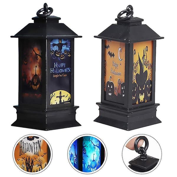 2 stk Halloween nattlampe for Halloween-gaver