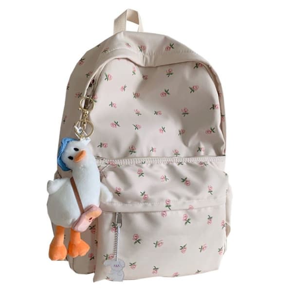 Printed Backpack School Bag Girl with Large Capacity Cool Student Backpack