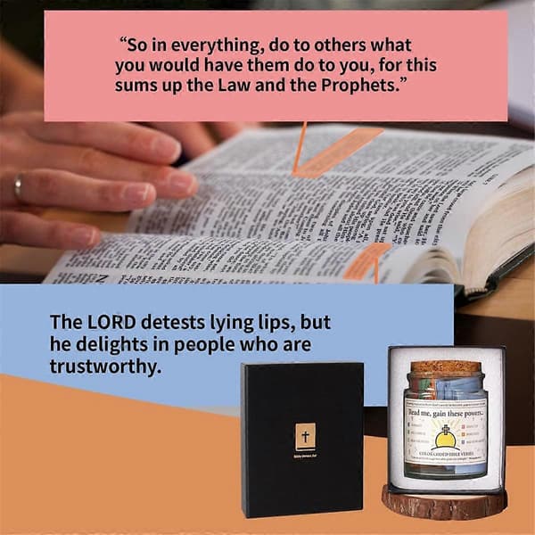 Biblical Verses in a Jar, Read Me When Biblical Verses Jar for Emotions and, Glass Scripture Prayer Jar wi