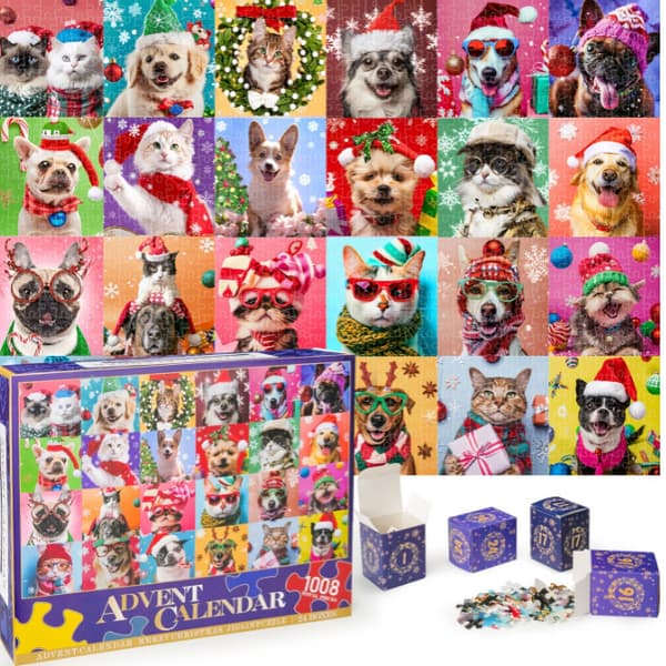 Jul Blind Box Nedtellingskalender Puslespill Julekalender