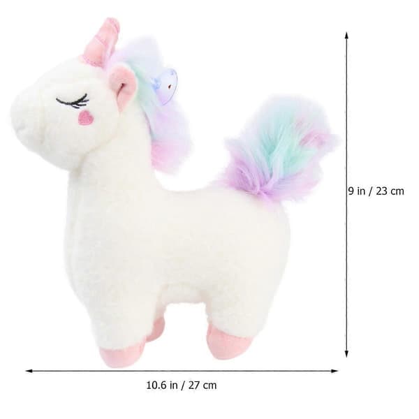 [RM] Stuffed Unicorn Doll, Throw Pillows, Toy for Home Decor, White Plush Pillow