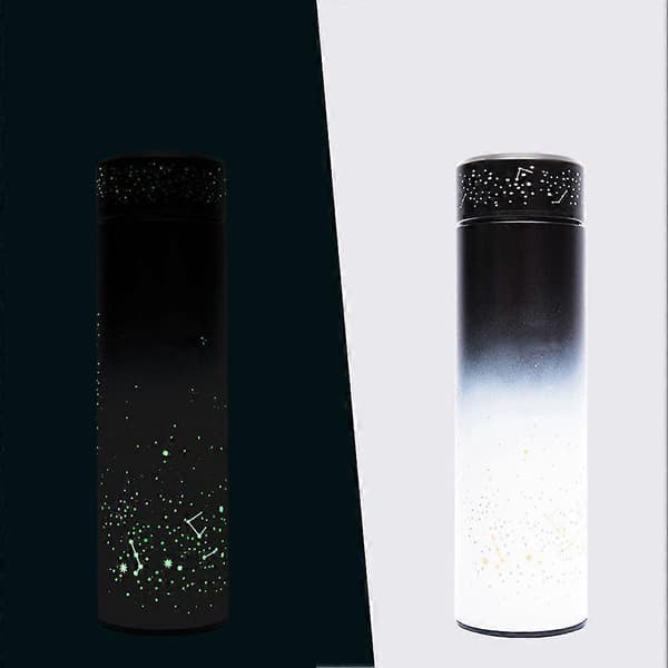 Lysande Display Isoleringskopp Rostfritt Stål Portabel 500ml Vatt...