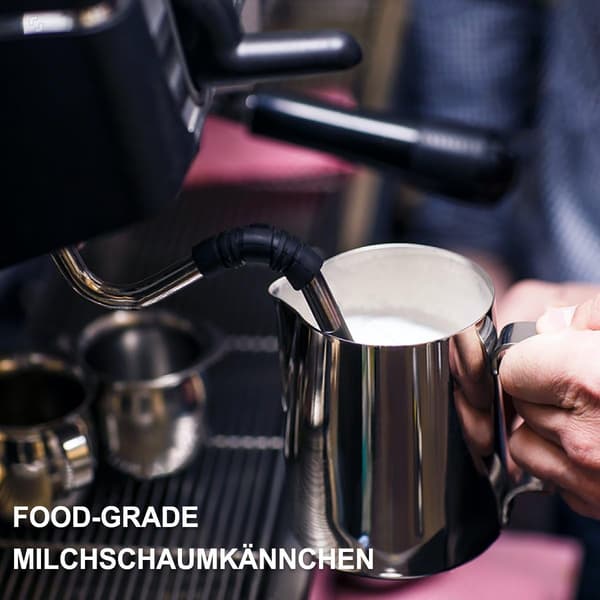 Mælkekande i rustfrit stål, barista mælkekande 350 ml