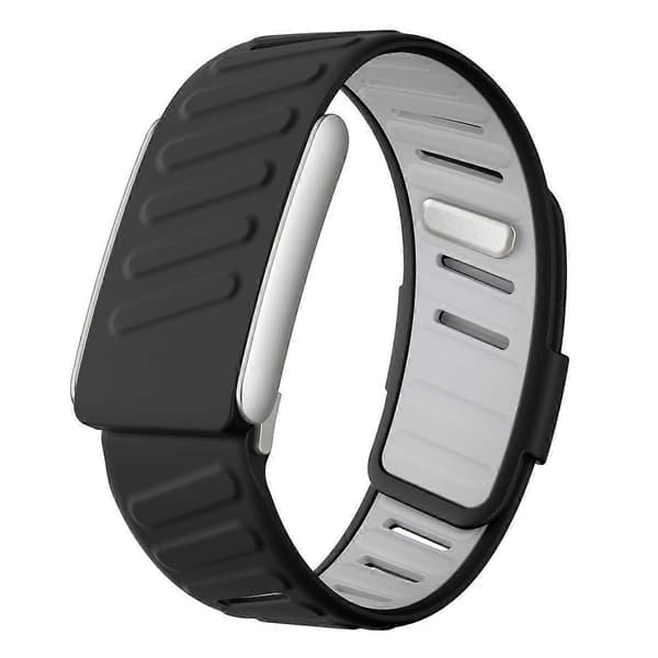 Silikone Sportsurrem Sort Lysegrå Black Light Grey For WHOOP 5.0 Regular
