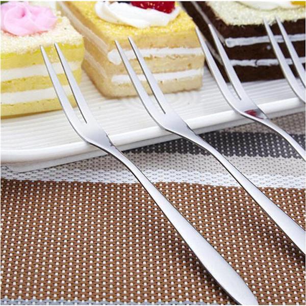 Svan Fruktgafflar Rostfritt Stål Grönsaksbestick Set Dessert Tårtgafflar Bistro Stil