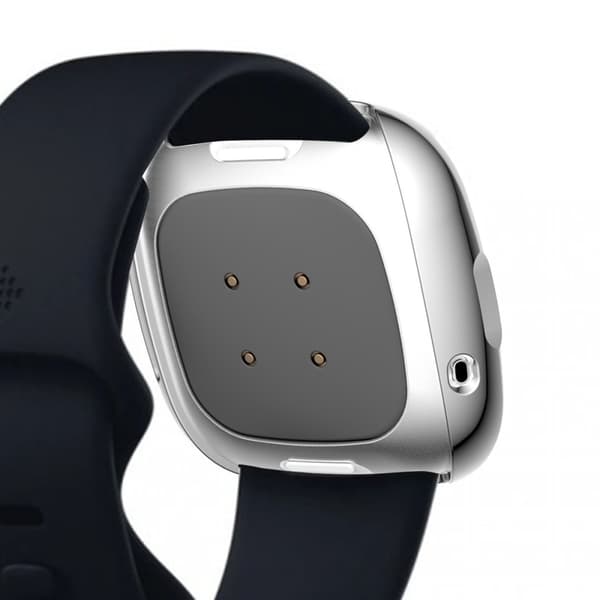 Heldekkende deksel Fitbit Versa 3/Sense Sølv