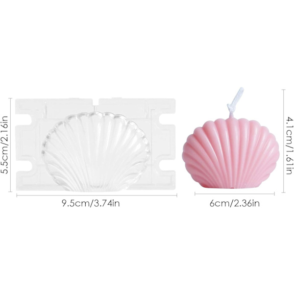 Plastljusform Ljusform för hällset, DIY Aromaterapi Ljusform, 3D Ljusform DIY Handgjord Aromaterapi Ljusform för Ljustillverkning