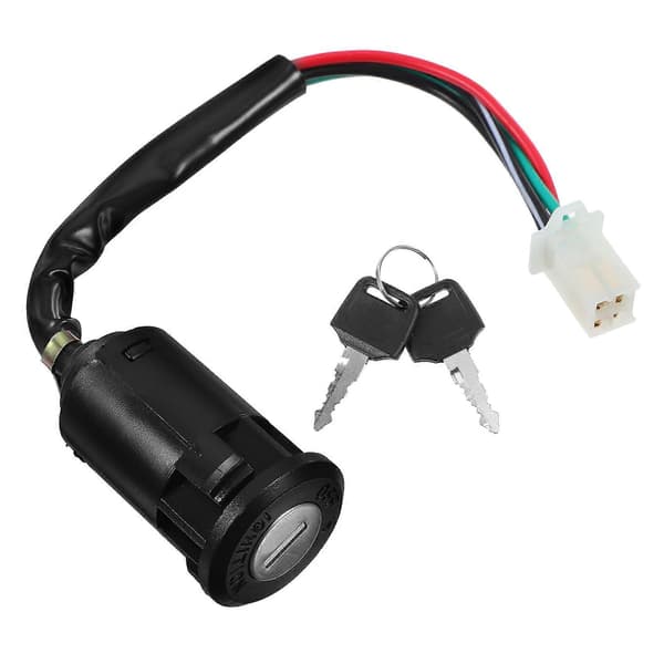 Ignition Switch with Key Replacement 50-250cc ATV Scooter Ignition Lock Black