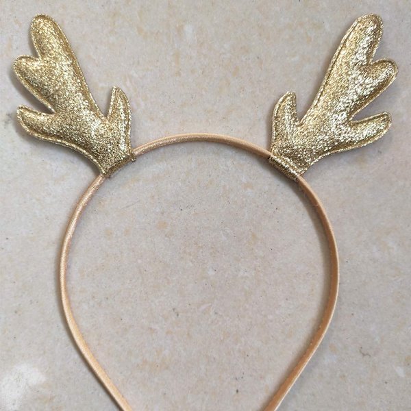 2025 Lämpliga Glitter Renhorn Hårband, Julhårband, Ren Hårdiadem Juldekoration Cosplay Kostym Söta Håraccessoarer 2-pack