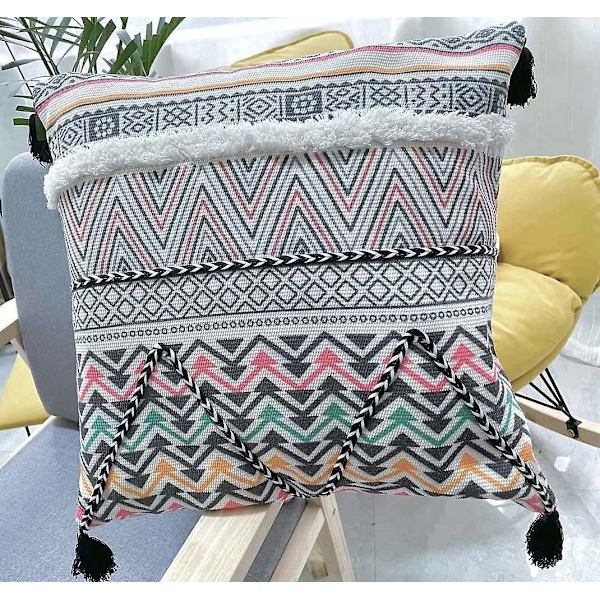 1 Kuddfodral Boho Kudde Linne Soffa Kudde 45x45 Cm