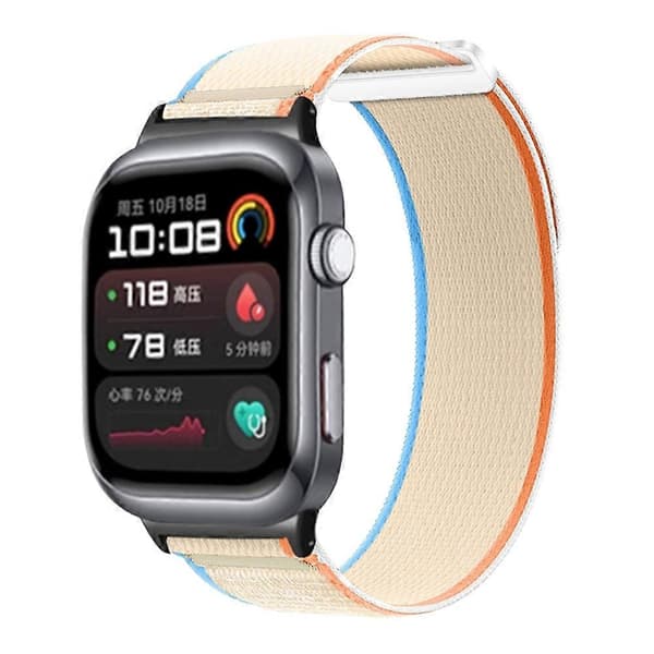 Til Huawei Watch D2 Nylon Urrem Justerbar Erstatningsrem - Blågrå Multicolor