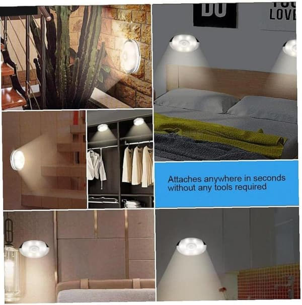 LED-rörelsesensorljus Varm nattlampa för under skåp Garderob Sovrum Sovrum Kök Trappor