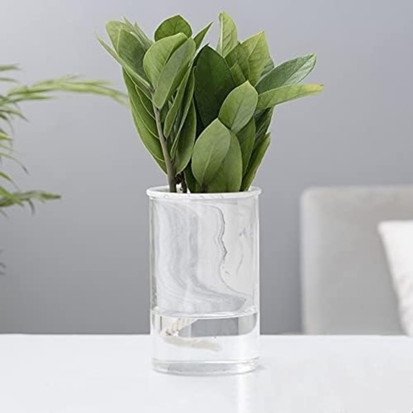 Självbevattnande blomkruka - Keramik - Dubbelskiktad - Kreativ - För inomhus och utomhus, E