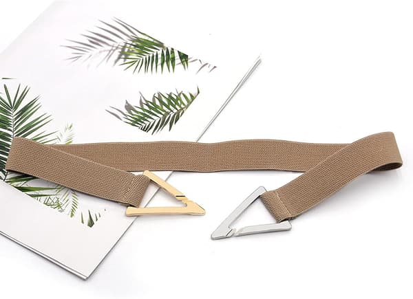 Bälte Klänning Bälte Bred Mode Elastisk Midja Stretch Kvinnor Bred Spänne Dam Bälte College Kostym