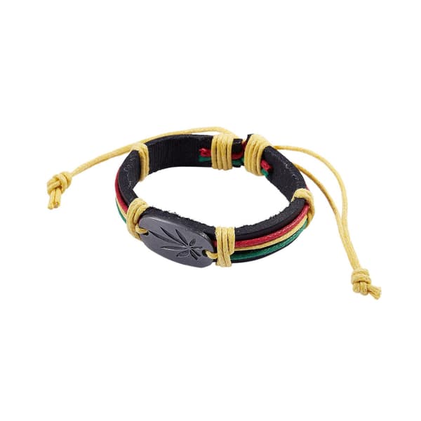 Justerbart armband i PU-läder, gul, 2-pack