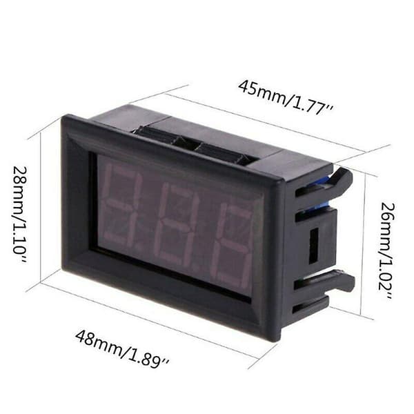 DC 12V LED Digital Termometer -50- 110 Celsius Bilmätare Temperatur Fordon