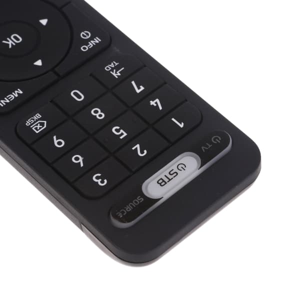 Fjernbetjeningssubstitution til FORMULER 02F9 TV-boks