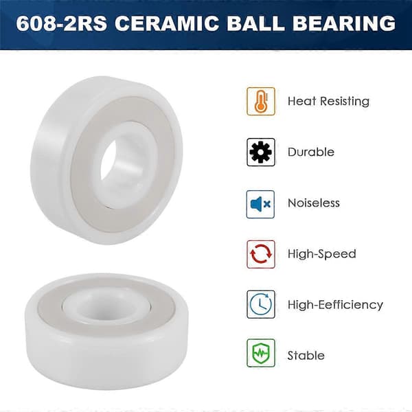 608- Full Ceramic Förseglat Lager 8X22X7 Zro2 Kullager 18273