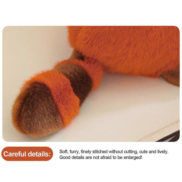 Giant Panda and Transforms into a Brown Red Panda. Red Panda Doll Plush Toy Transforms into a Giant Fox Doll, 100% New