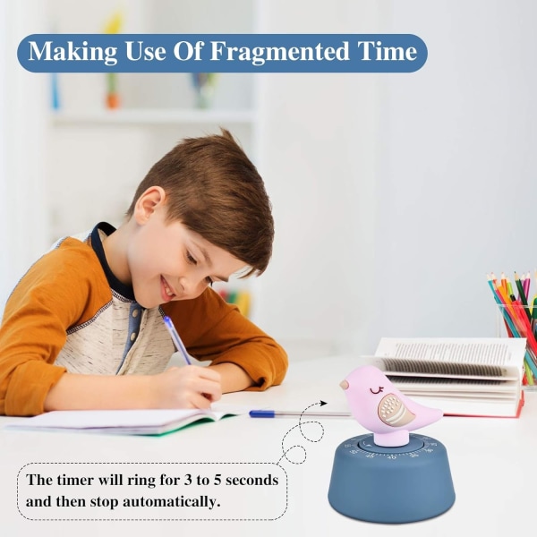 Kök Timer Craft Mekanisk Uppdrag 60 Minuter Timer Söta Djur Tid Timer för Barn Hantera