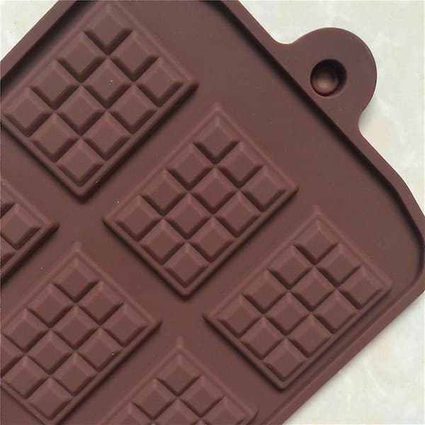 Mini Choklad Silikonformar, 12 Non-stick Hålrum Våfflor, Lätt Att Ta Ur Formen