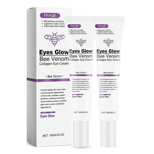 Collagen Eye Cream, Effectively Improves Dark Circles and Under-Eye Bags, Moisturizes and Fights Aging (2-Pack)