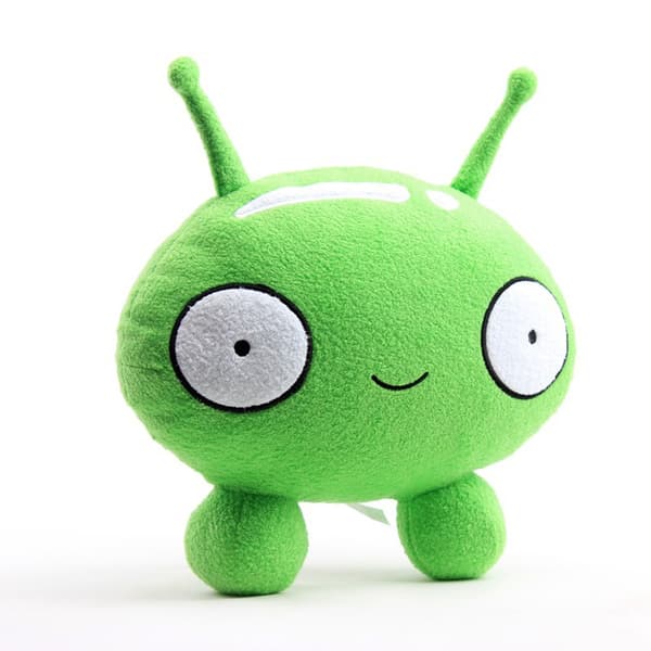 25 cm Final Space Grön Mooncake Månkaka Plyschdocka Leksak Kudde