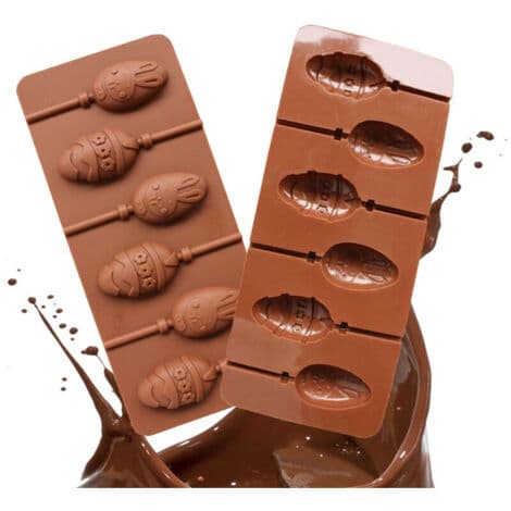 Silikonform för påskägg och kanin Chokladform Klubbaform, Solig