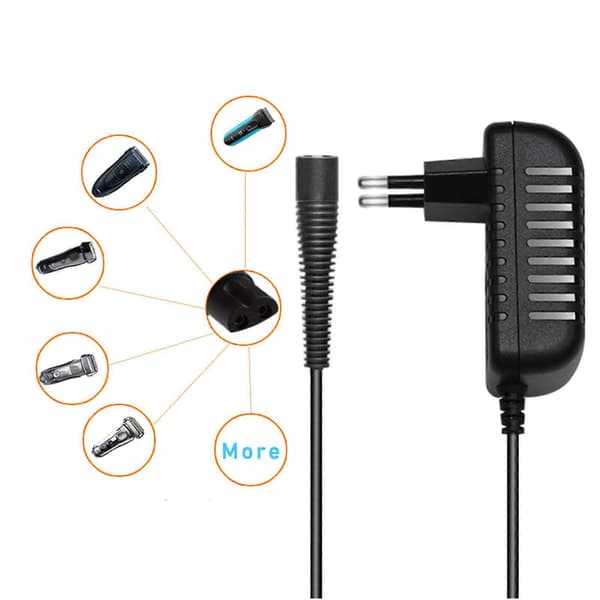 Oplader til Braun barbermaskine 12V/0.4A strømkabel serie 9/7/3/5/1