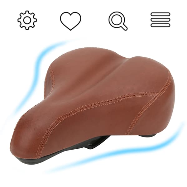 7010 PVC Leather Shock-Absorbing Bicycle Saddle Thickened Widened Cushion for Electric Bicycle