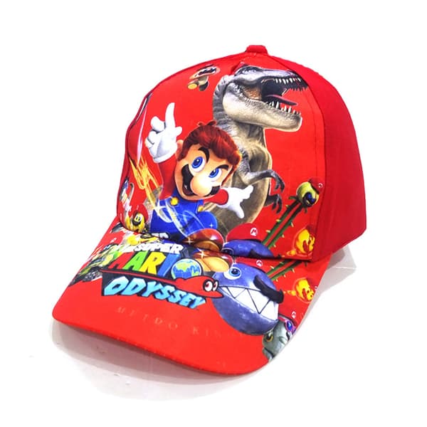 Super Mario Anime Tecknad Baseball Keps för Barn Justerbar