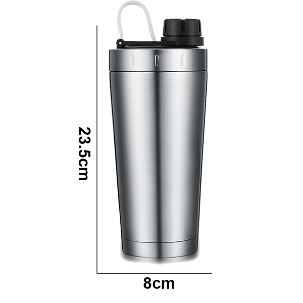 Rustfri proteinshaker - proteinshaker med kugle