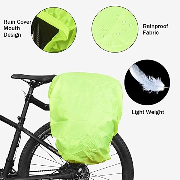 Cykelregnöverdrag, cykelväskor regnöverdrag, för cityväskor, ryggsäckar, cykelpendlarväskor regnöverdrag