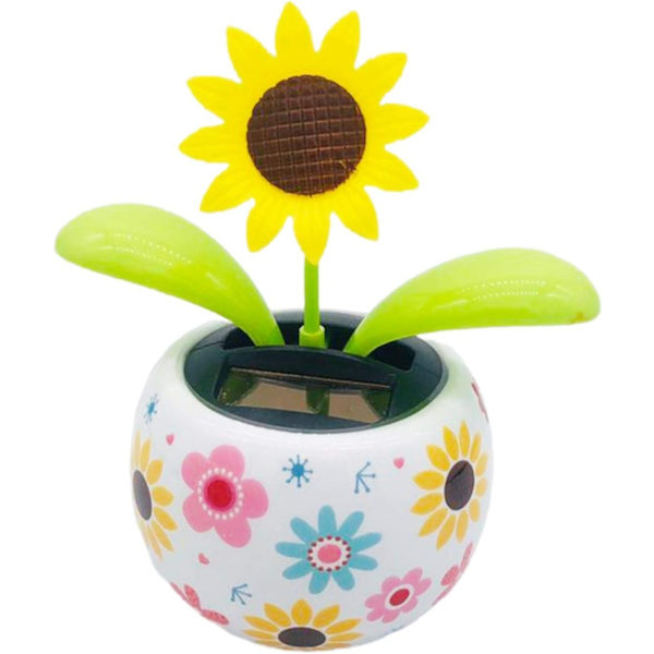 Solfjäderdansande blomma leksak, gungande dansare leksak mode sol automatisk gunga blomma