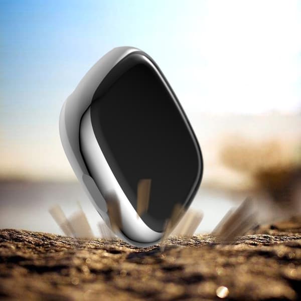 Heldekkende deksel Fitbit Versa 3/Sense Sølv