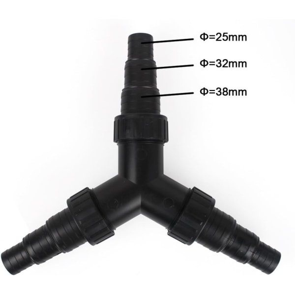 Y-fördelare Vattenfördelare för Dammpump CST-02 25/32/38mm (1\"/1 1/4\"/1 1/2\")